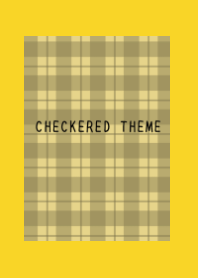 DUSTY YELLOW CHECKERED THEME/YELLOW/RED