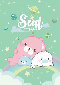 แมวน้ำอุ๋งๆ รุ้งสีเขียว