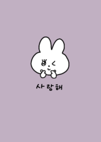 Love rabbit (korea)#dustypurple
