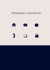 SIMPLE PINKBEIGE&NAVYBLUE