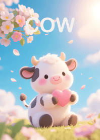 Cute Fluffy Baby Cow Theme  (JP)