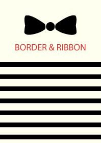 BORDER & RIBBON -Black 3-
