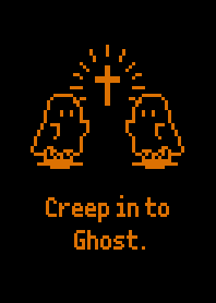 Sheet Ghost Creep in Ghost  - B & Orange