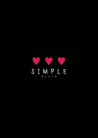 SIMPLE HEART - BLACK 36