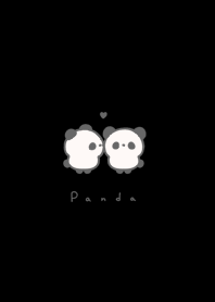 Panda Couple 3/black.