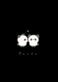 なかよしぱんだ。黒