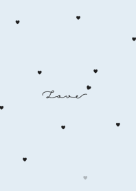 heart & pattern | aqua white.