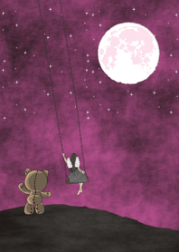 Angel and her bear I