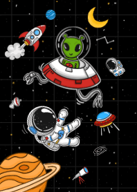 宇航員被外星人抓走