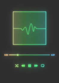 MUSIC PLAYER - GLOW - マットブラック 55