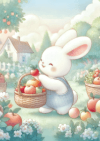 Cute Rabbit and Beautiful Nature V.4