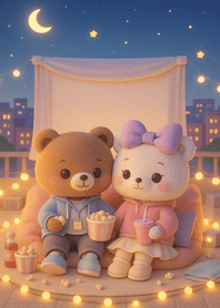 Rooftop Cozy Movie Date Night