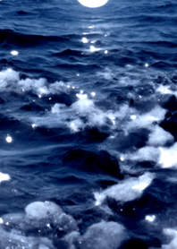 夜の月 月の海 #4jcd_9。