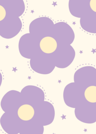 ดอกไม้สีม่วงสดใส