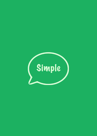 The Simple Speech bubble Green No.1-01