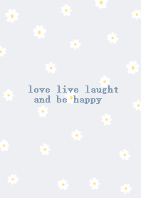 小花柄 (blue white)