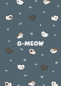 Q-meow3 / dark steel blue