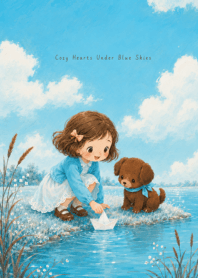 Cozy Hearts Under Blue Skies: Boat
