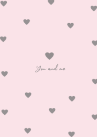 pattern heart =pinkgray=