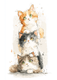 守護彼此的暖萌貓咪塔