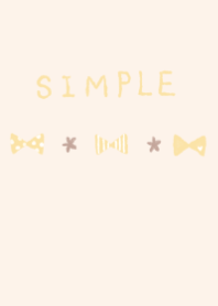 Theme of a dull color yellow ribbon