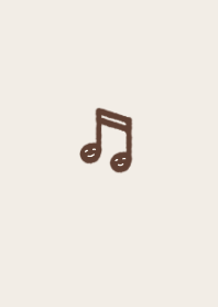 music note Theme brown