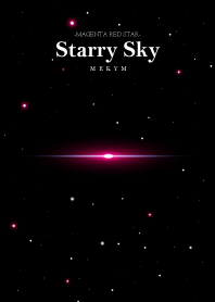 Starry Sky -MAGENTA RED STAR-