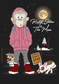 Rocket Station To The Moon