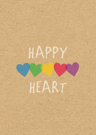 HAPPY HEART -5color KRAFT-