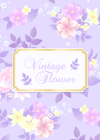Vintage flower-violet2