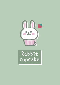 Rabbit cupcake <Strawberry> green
