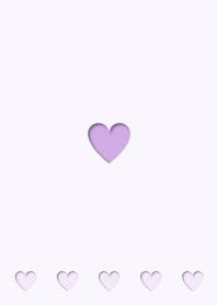 Cute heart - purple -