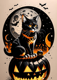 halloween cat 6eB8d5
