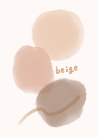 Simple watercolor fashionable beige