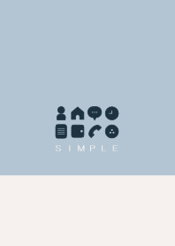 シンプル（beige blue))V.327