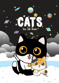 Cats Seaside Black
