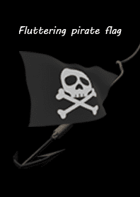 Fluttering pirate flag