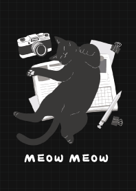 Meow meow universe (black cat)-dark