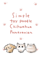 simple toy poodle Chihuahua Pomeranian.