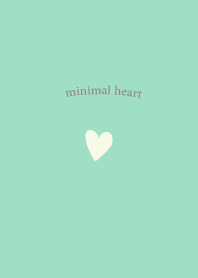 Simple Mini Mini Heart-mint x ivory