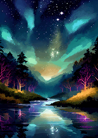 Beautiful starry night view#2956