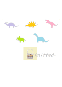 dinosaur and knitted bag 043