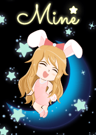 Mine - Bunny girl on Blue Moon