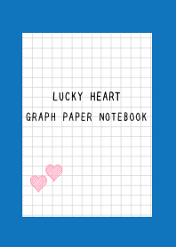 LUCKY HEART GRAPH PAPER-BLUE-WHITE