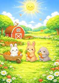 Cute little rabbit on the farm 3_59