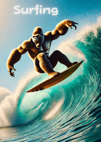 Gorilla x Surfing! 3D Real