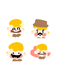 可愛的蠟筆男孩