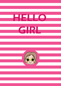Pink stripe girl