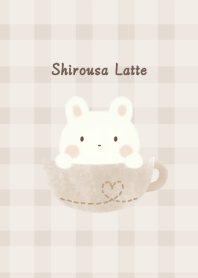 Shirousa Latte -beige- plaid