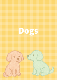 Lazy Dogs2 on light yellow